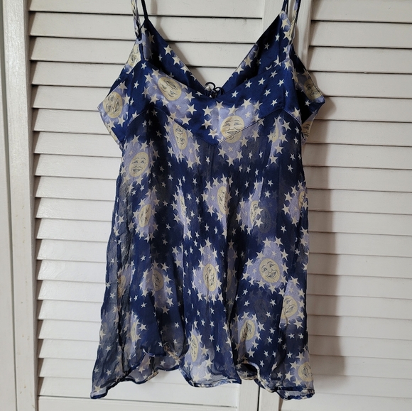 MAGIC SILK Y2K Vintage Moon & Stars Babydoll, Size S - Picture 11 of 11